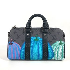 Louis Vuitton Black Keepall Crossbody Eclipse Bandouliere LV Bag YK Reverse